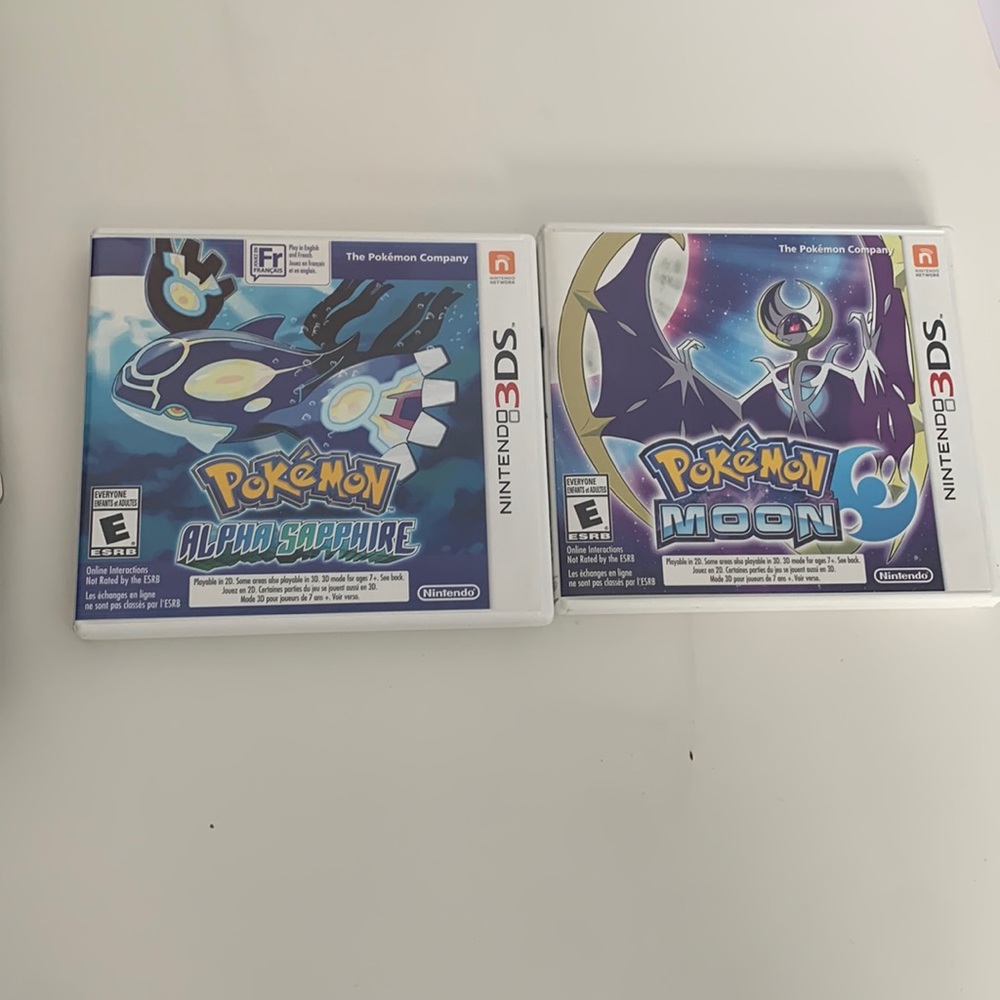 Pokémon Alpha Sapphire and Pokémon Moon Nintendo 3DS Bundle
